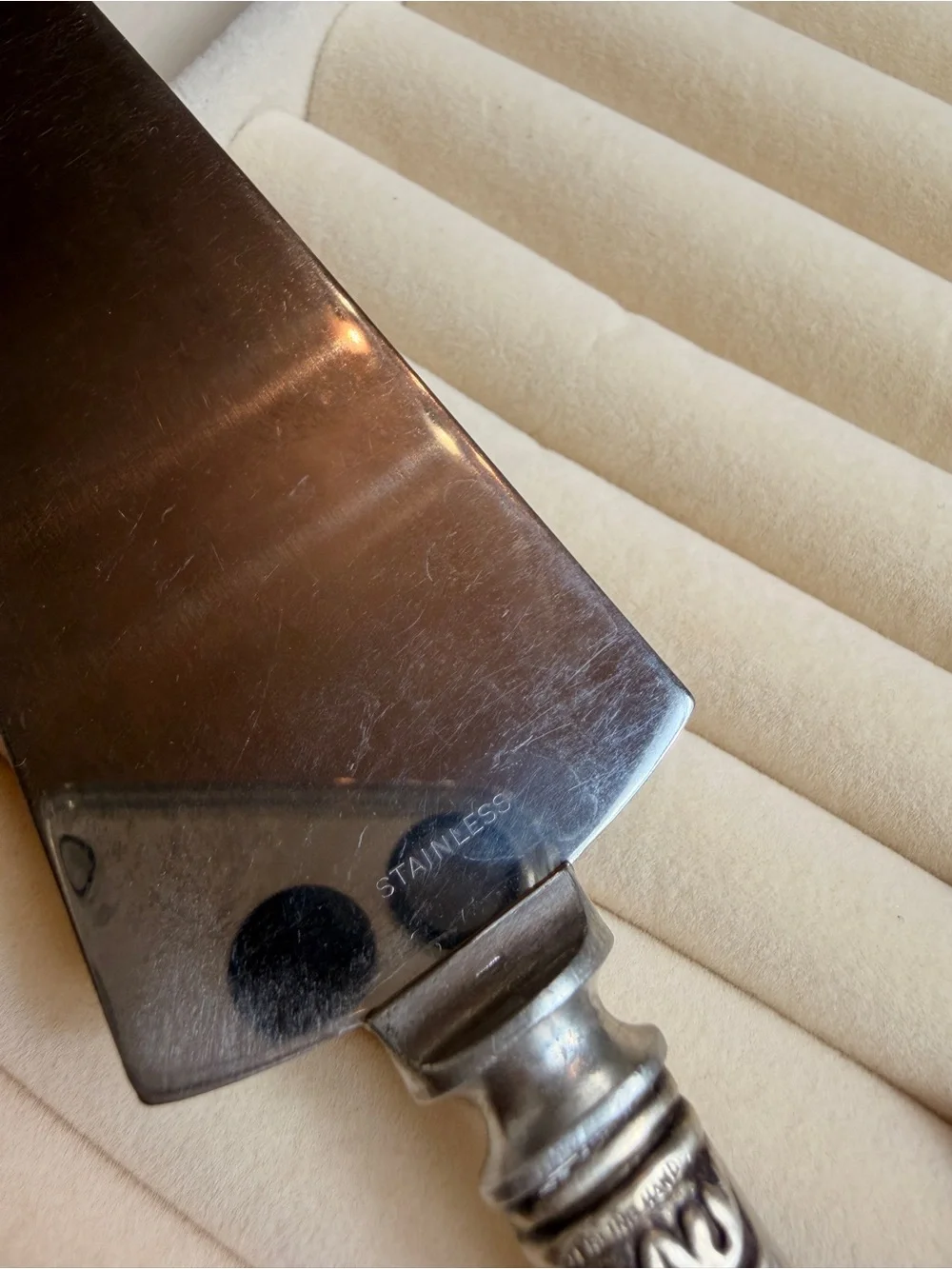 Vintage Sterling Silver Handle Cake Server